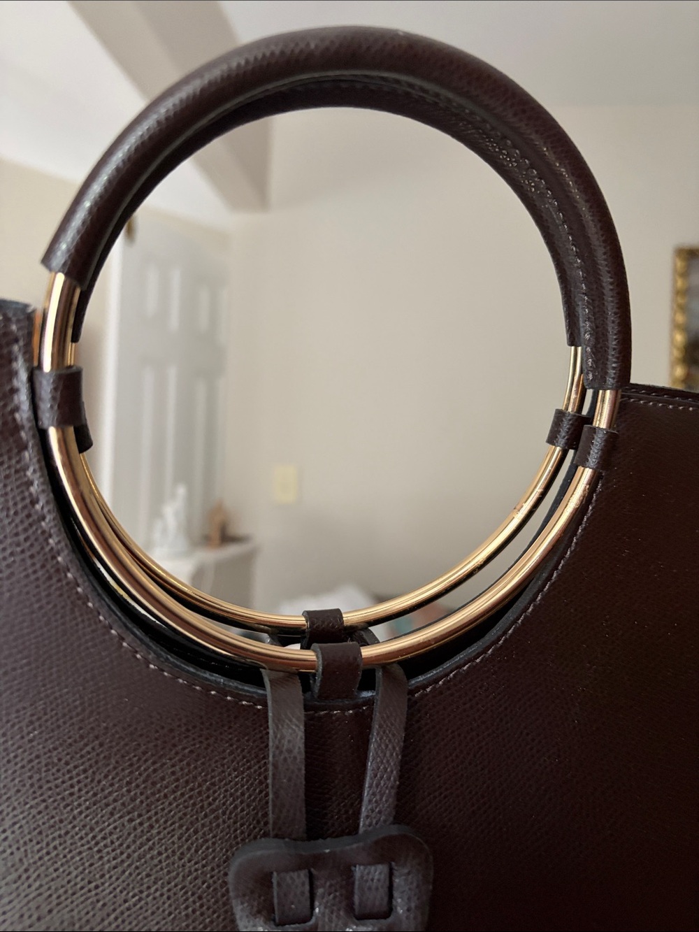 Brand-New Cheval Firenze Italian Leather Handbag – Chocolate Brown - Picture 10 of 10